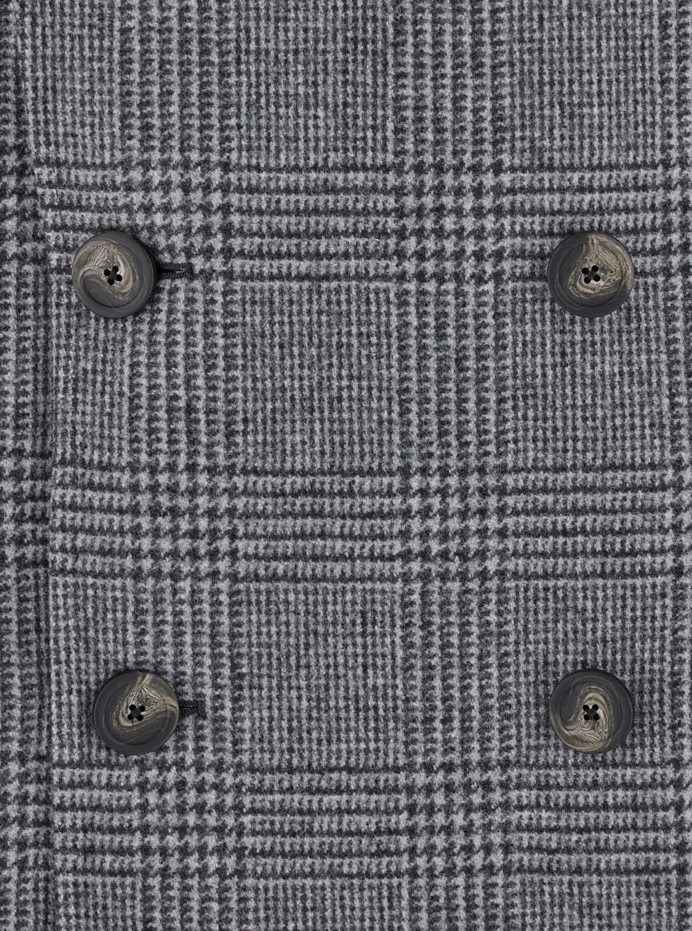 Tagliatore Londra Grey Oversized Double-breasted Coat With All-over Stripes Motif In Wool Blend Man In Gray