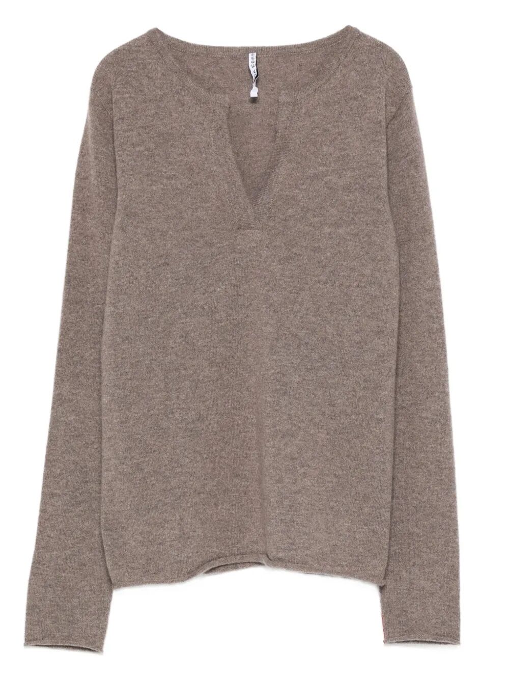 Liviana Conti Vania V-neck Cashmere Knitwear In Gray