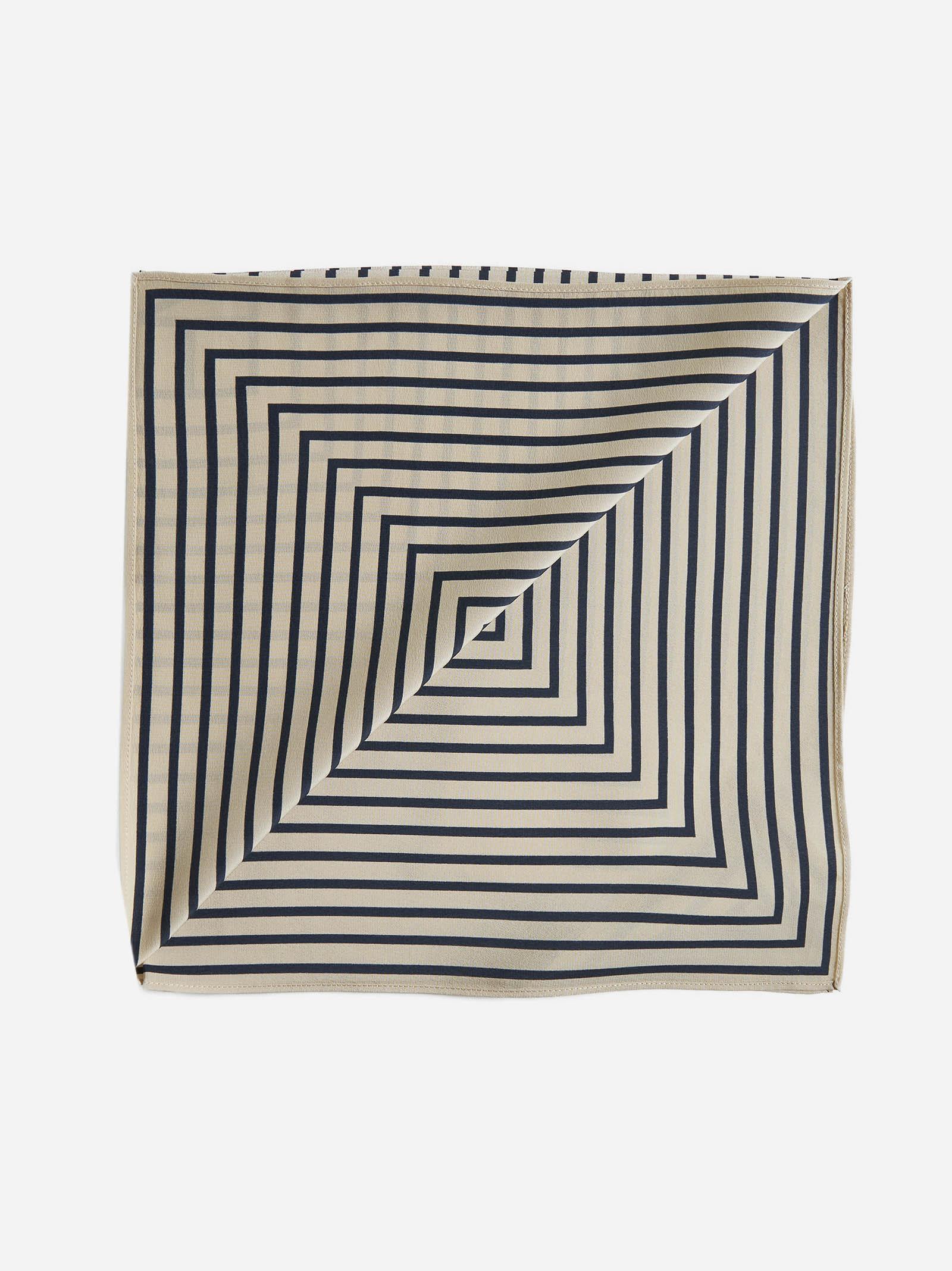 Totême Geometric Monogram Print Silk Scarf In Neutral