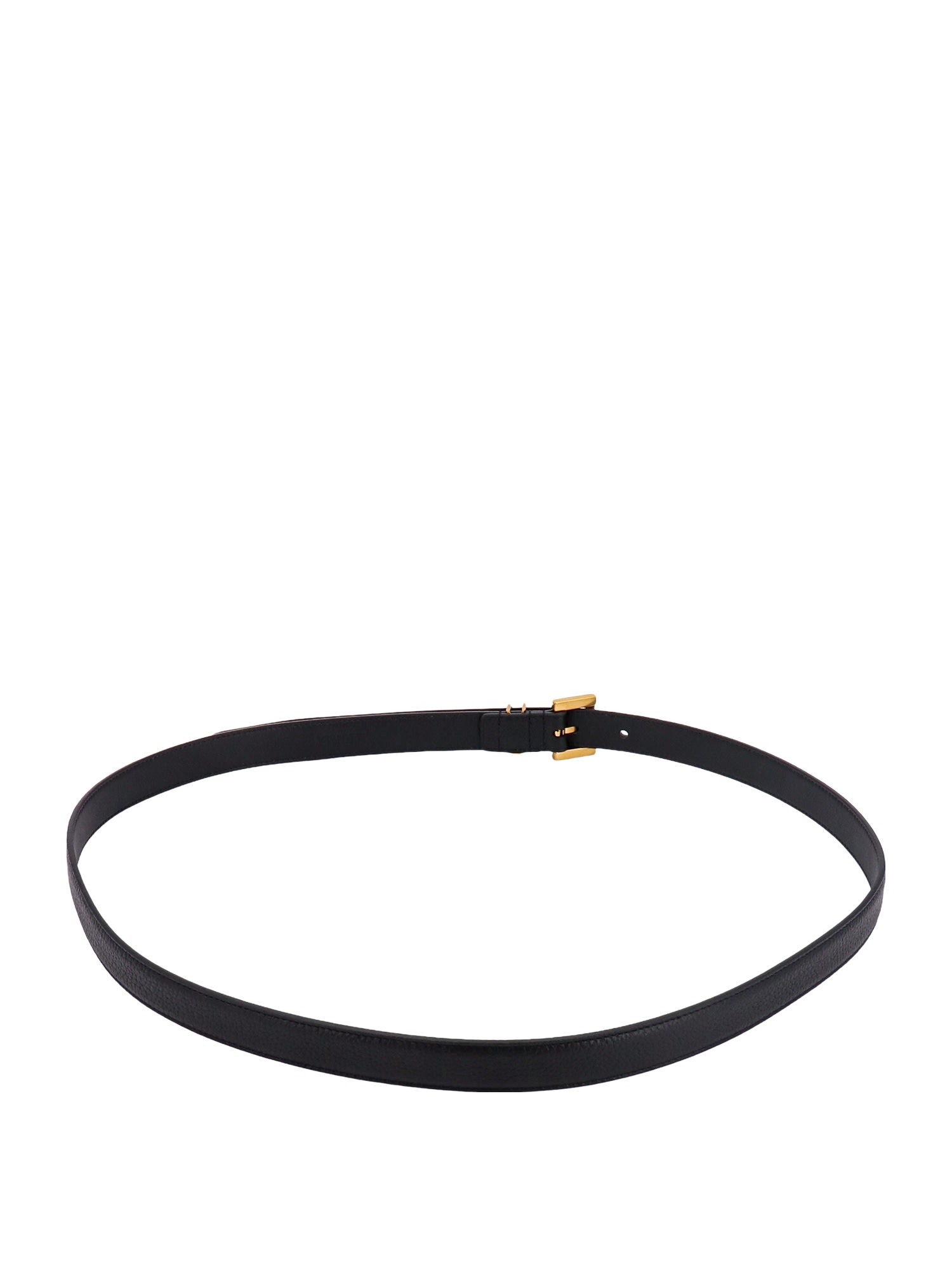 Shop Saint Laurent Belt In Black