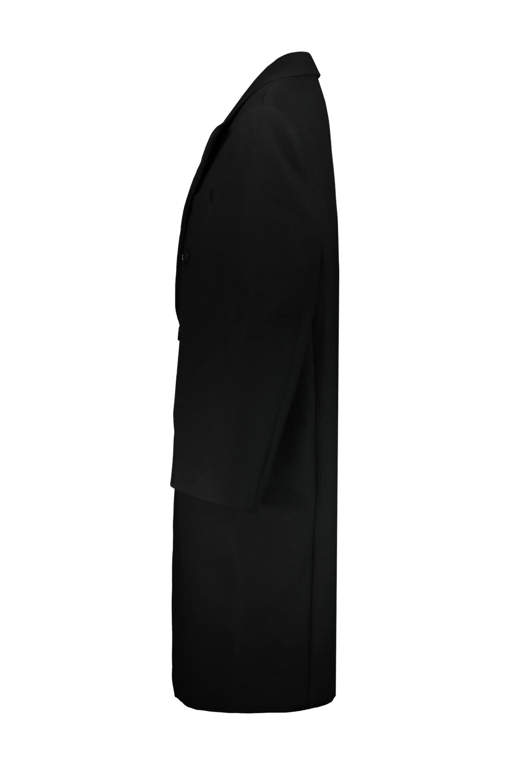 Shop Wardrobe.nyc Hailey Bieber Coat In Blk Black