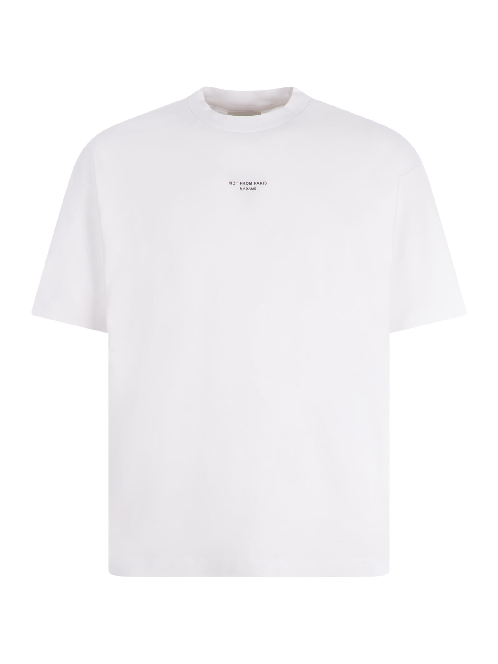 Shop Drôle De Monsieur T-shirt Drole De Monsieur In Cotton In Bianco