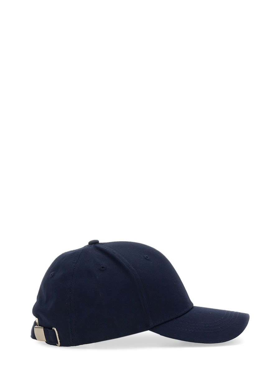 Shop Aspesi Baseball Hat With Logo Hat In Navy