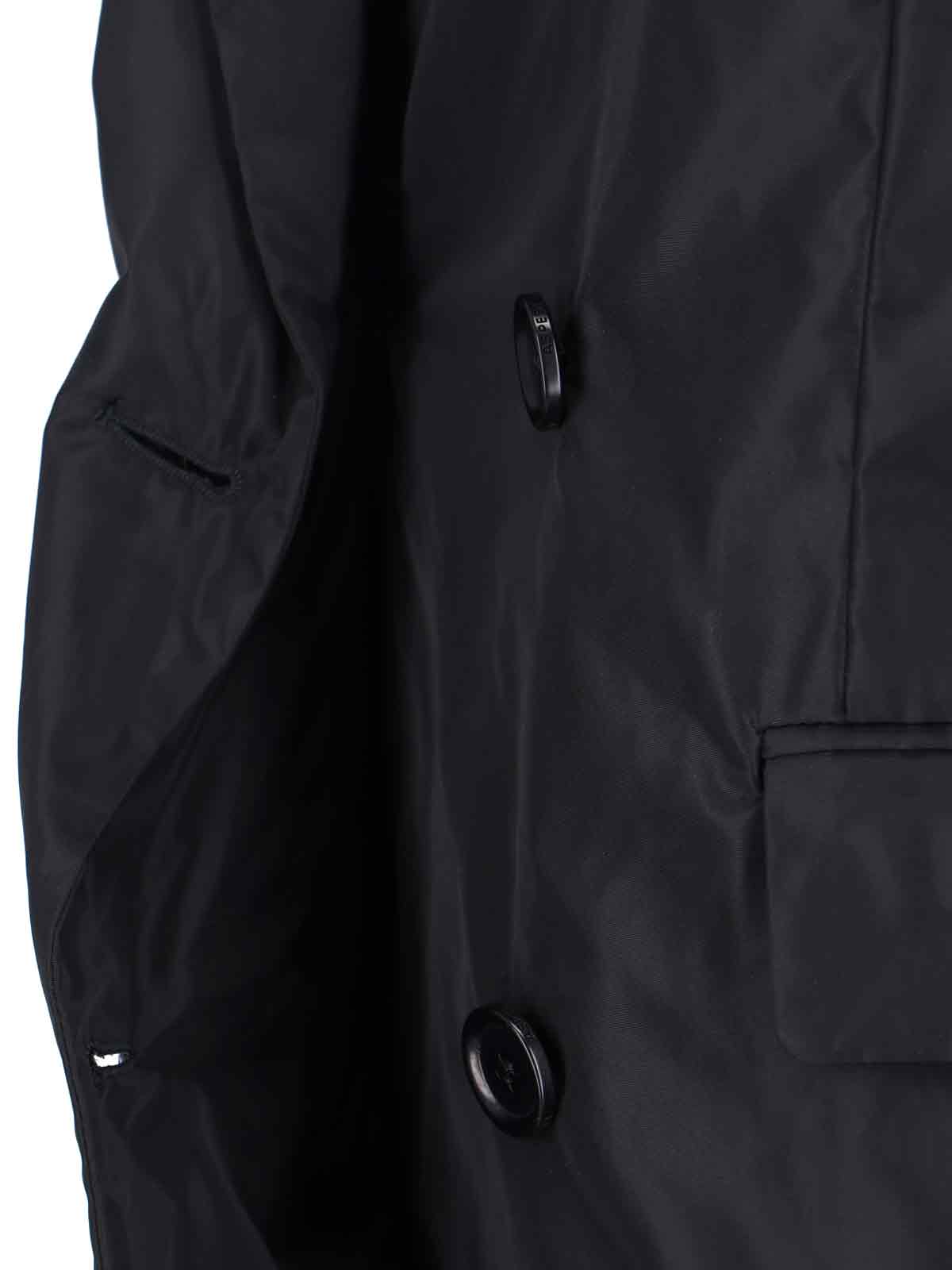 Aspesi Double-breasted Blazer Notched Lapels In Black