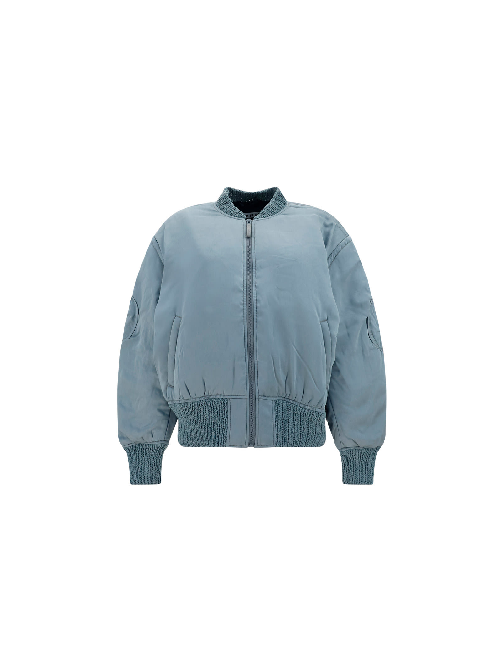 Acne Studios Bomber Jacket In Dusty Blue | ModeSens