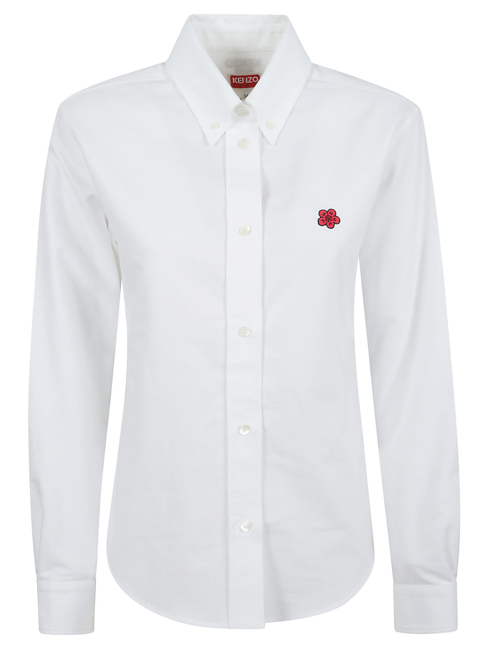 Shop Kenzo Boke Flower Fitted Shirt In White