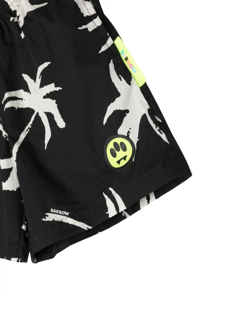 Shop Barrow Poplin Shorts In Black