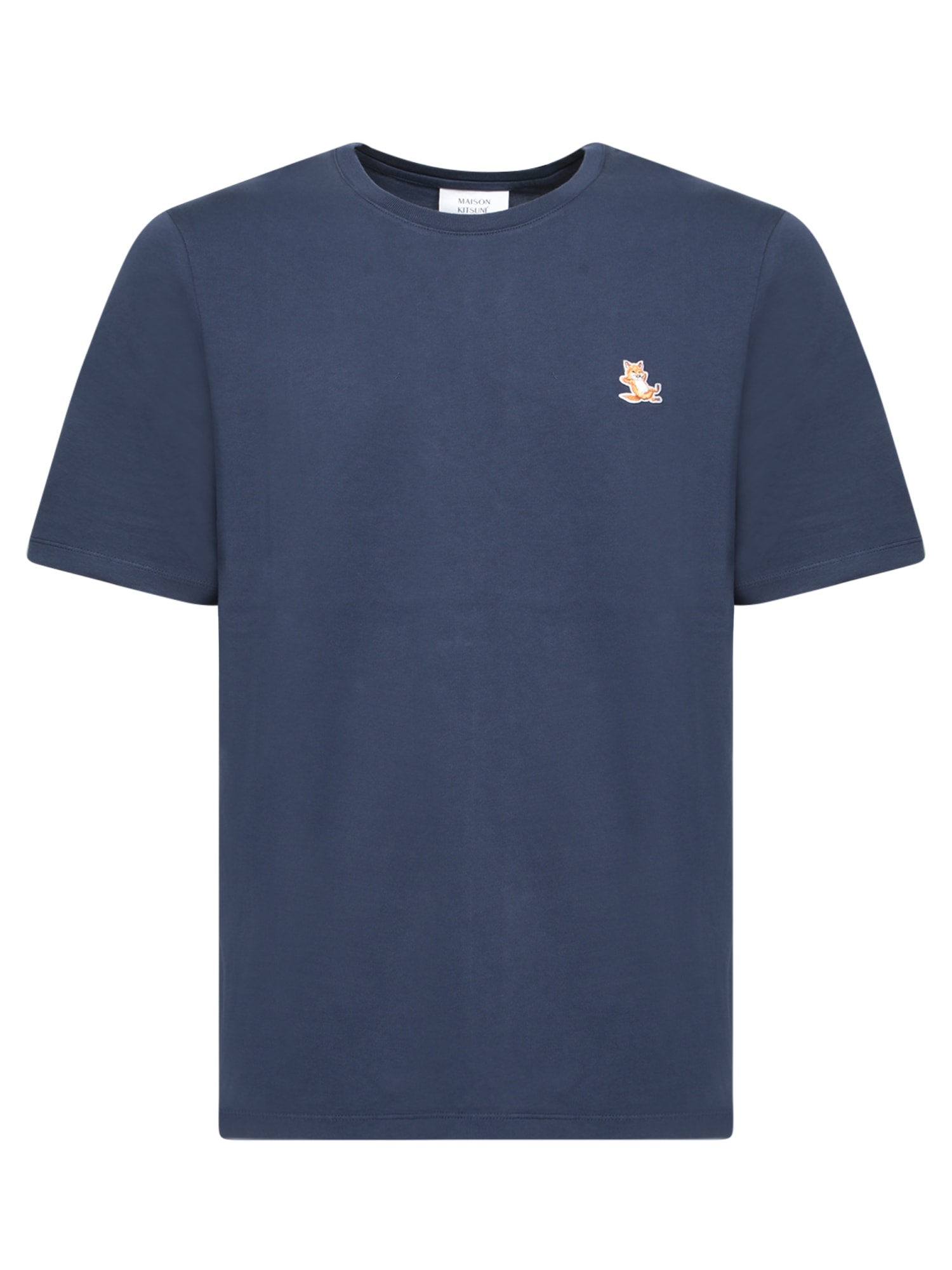 Maison Kitsuné Chillax Fox Patch Blue T-shirt