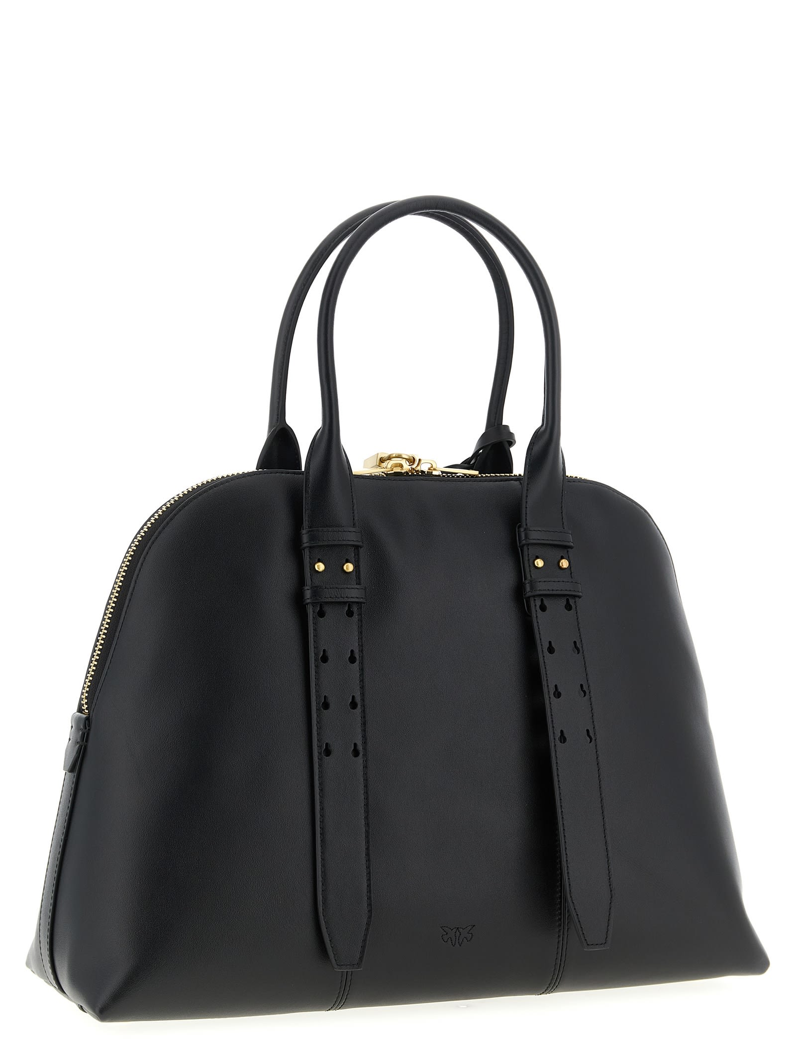 Pinko Escape Maxi Handbag In Black