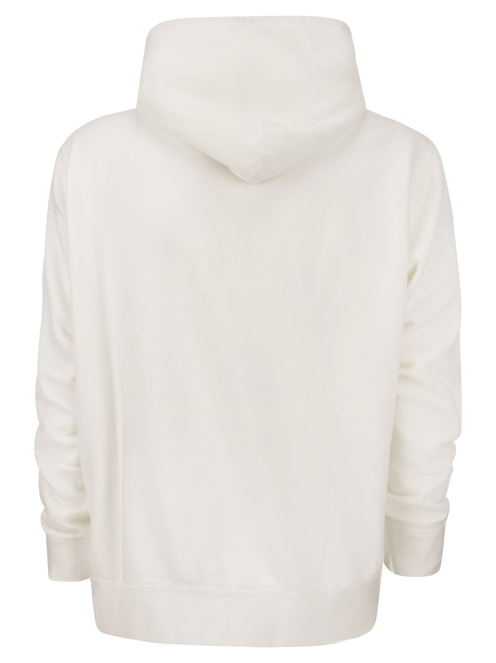 Shop Polo Ralph Lauren Hooded Sweatshirt In White