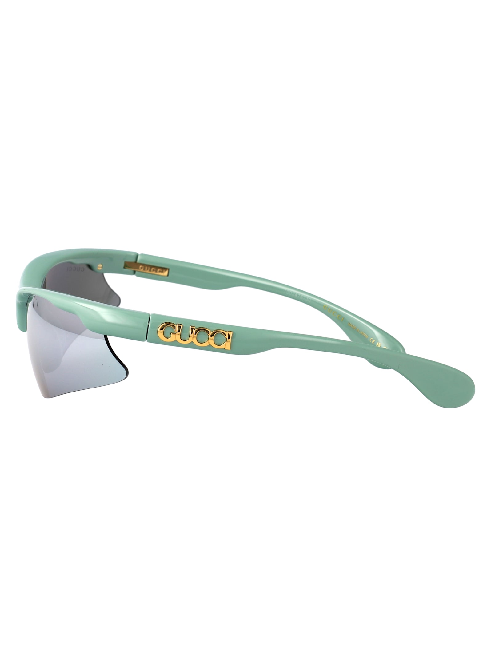 Gucci Gg1774s Sunglasses In Green-green-silver