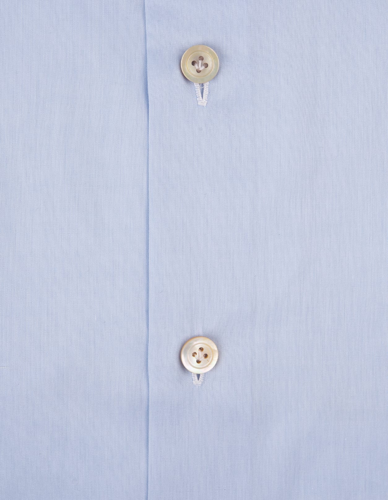 Shop Kiton Sky Blue Poplin Classic Shirt