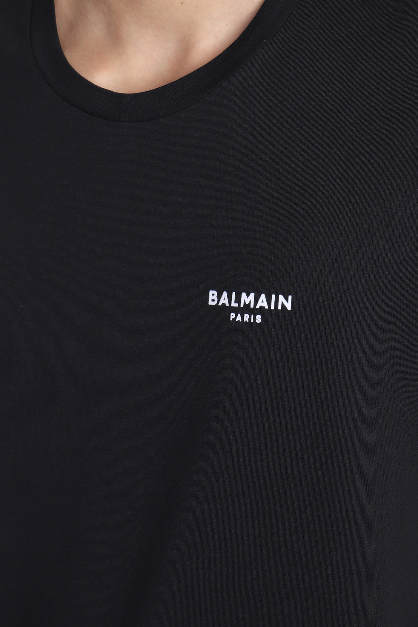 Shop Balmain T-shirt In Black Cotton