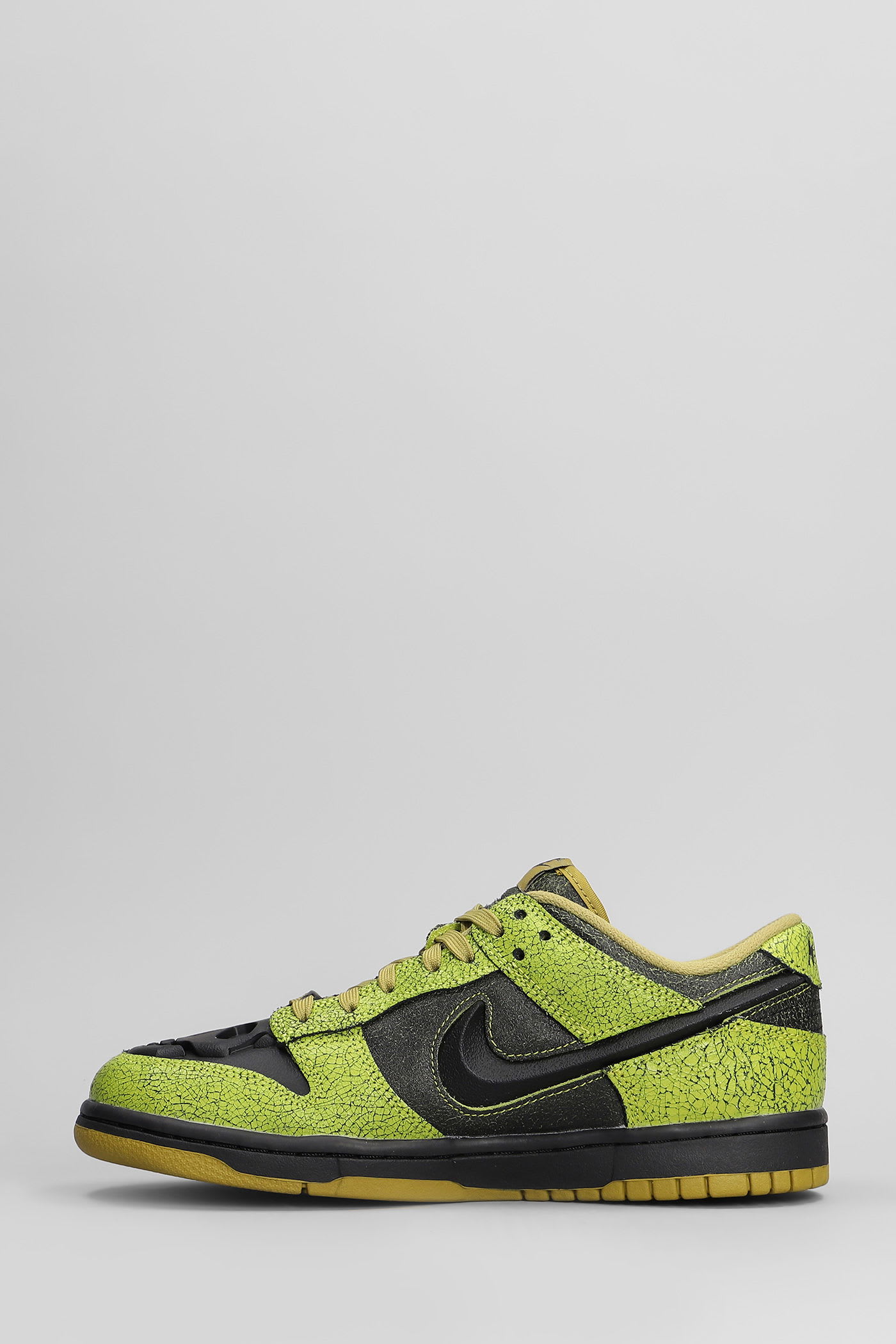 Nike Dunk Low Retro Sneakers In Green Leather In Green