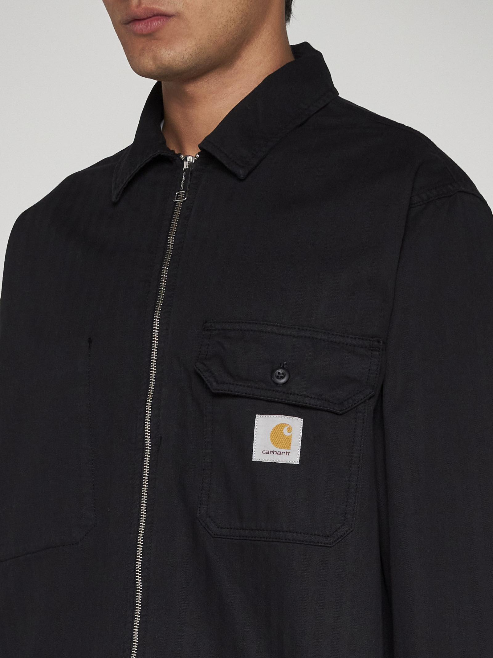 Shop Carhartt Redmond Cotton Shirt Jacket In Black
