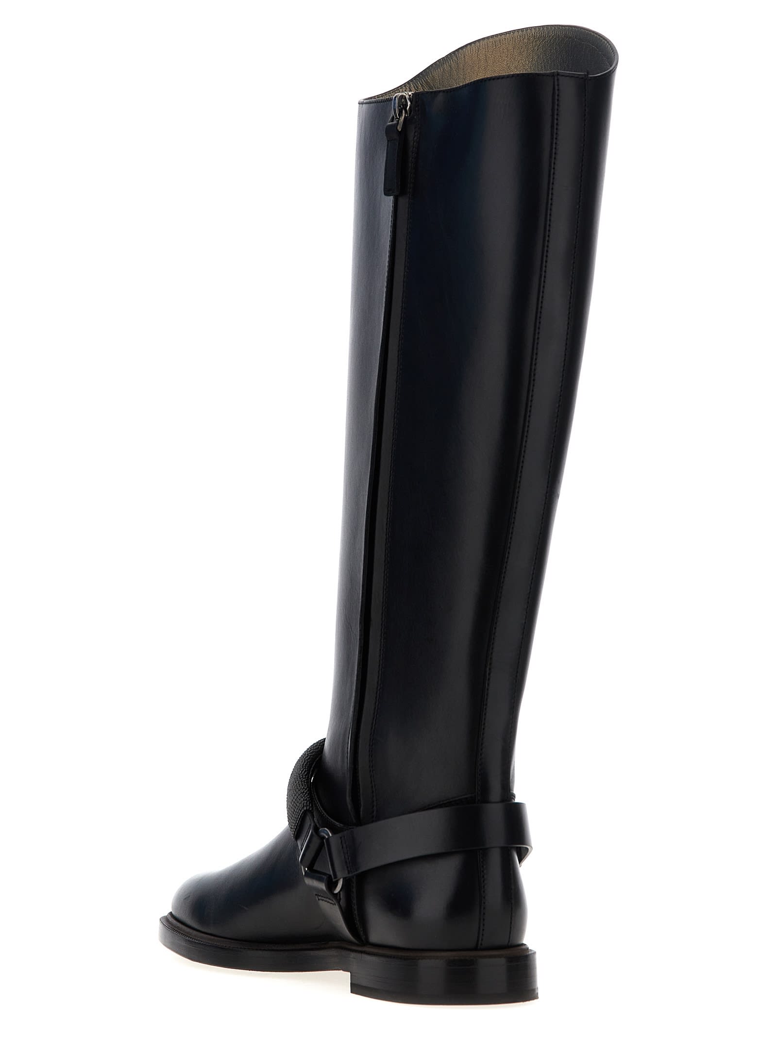 Shop Brunello Cucinelli Monile Boots In Black