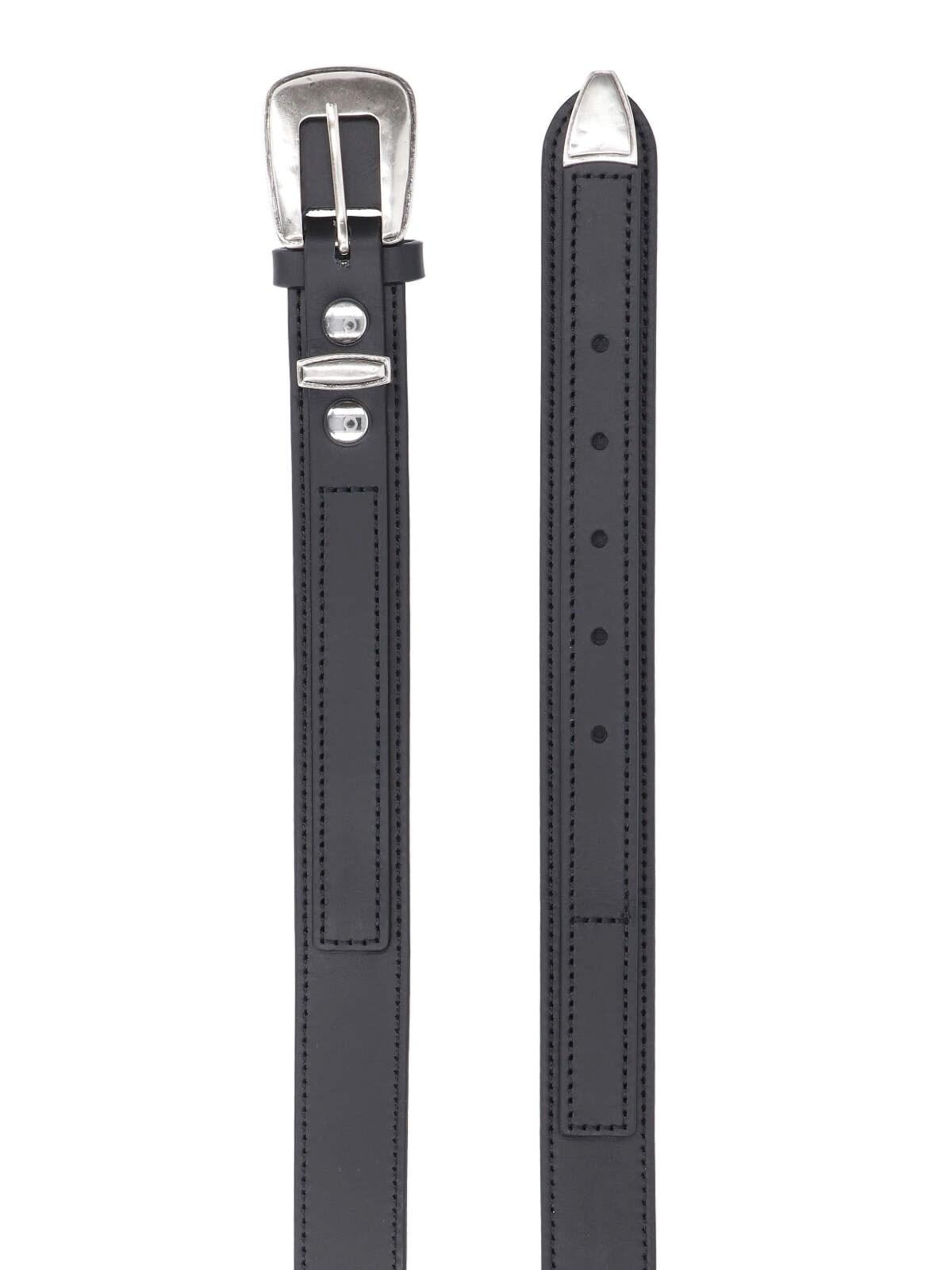 Shop Lemaire Leather Belt In Black