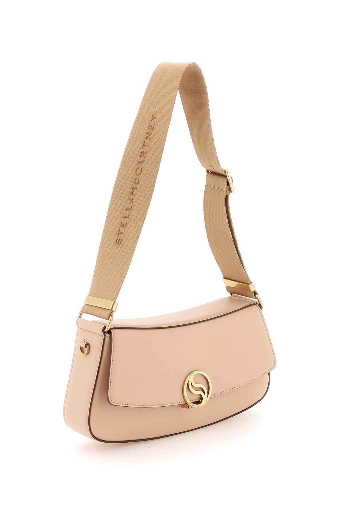 Stella Mccartney S-wave Shoulder Bag In Blush (beige)