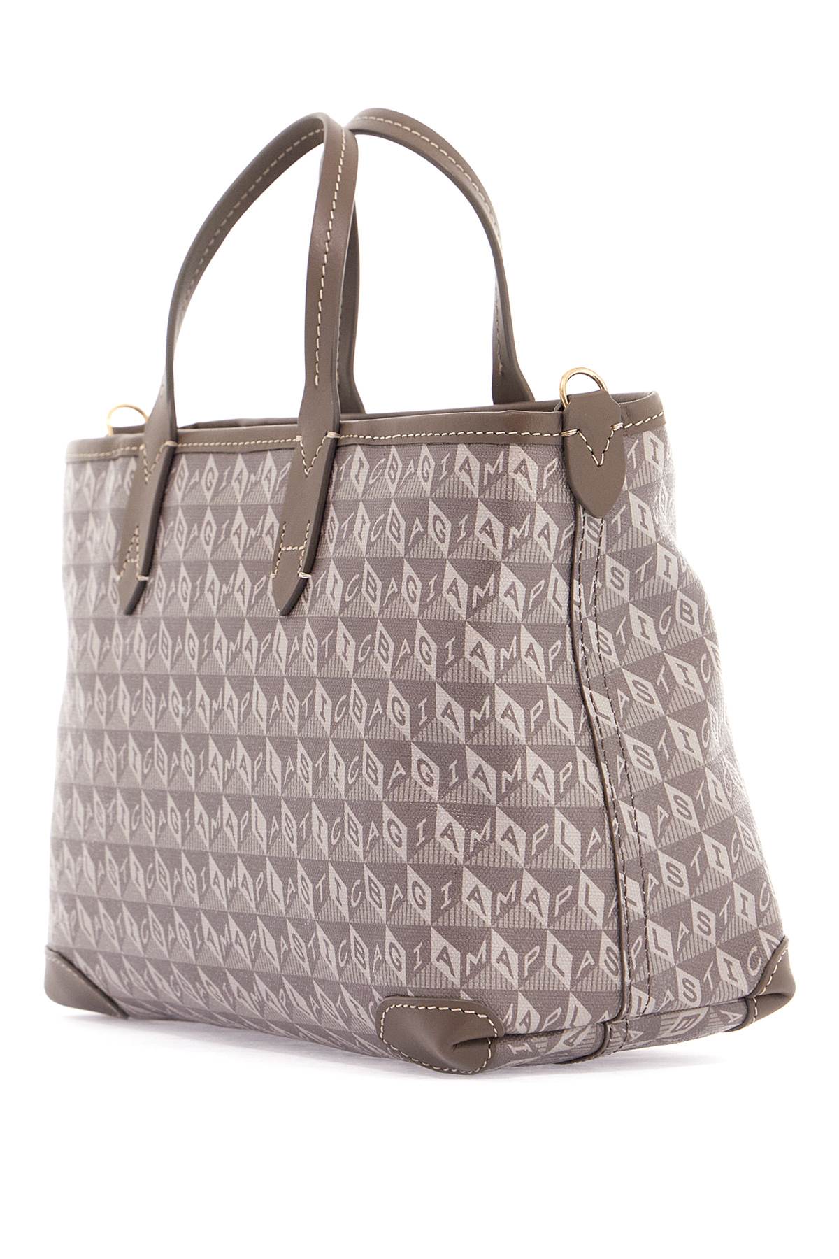 Shop Anya Hindmarch Tote Bag I Am A Plastic Bag In In Pebble (grey)