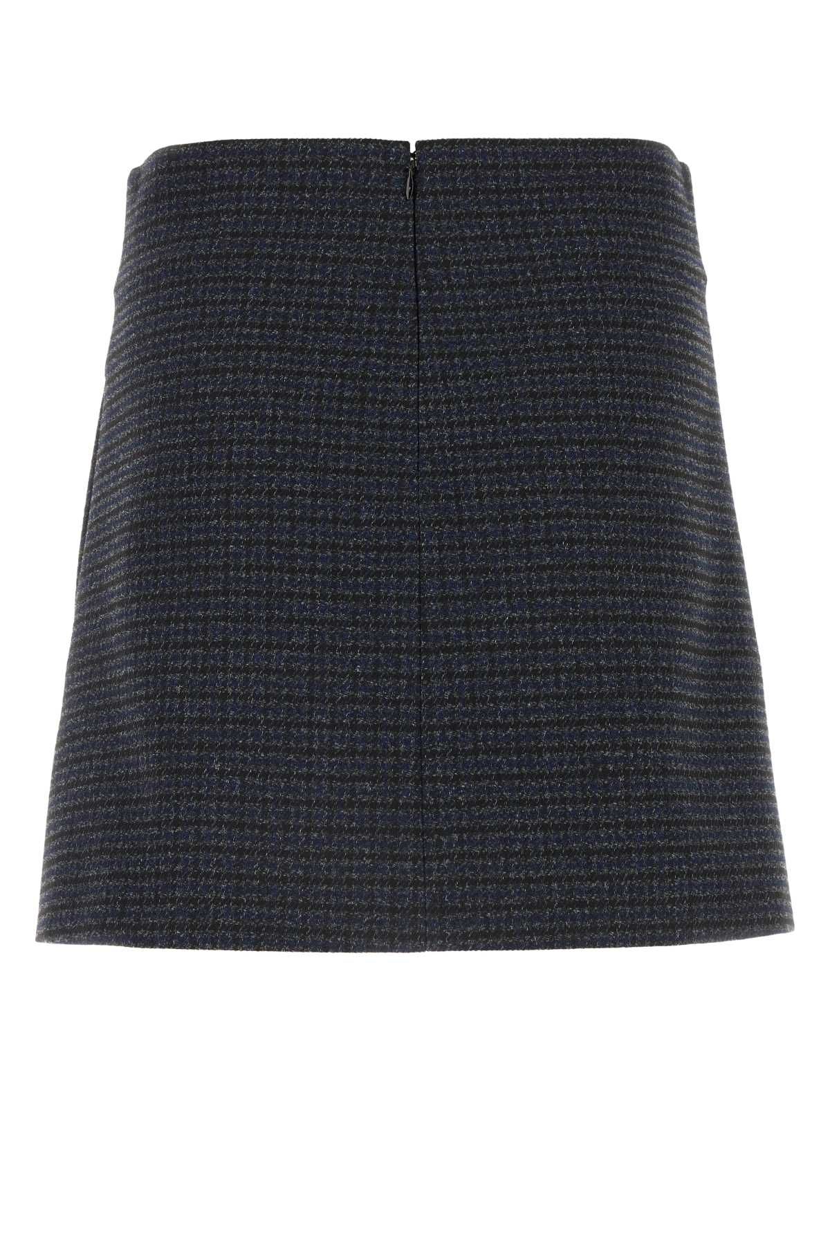 PHILOSOPHY DI LORENZO SERAFINI EMBROIDERED POLYESTER MINI SKIRT