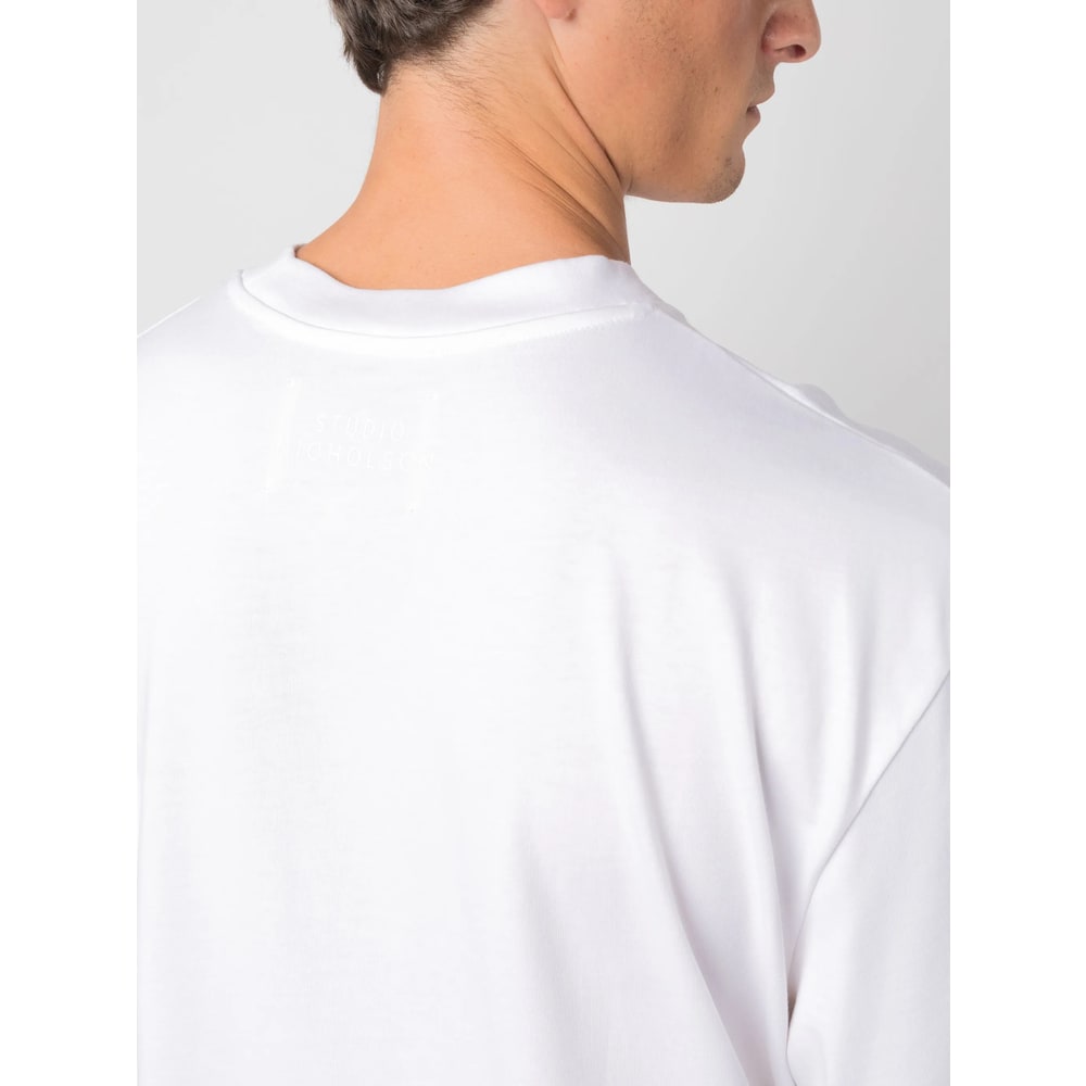 Studio Nicholson White Cotton Piu Over Shirt In White