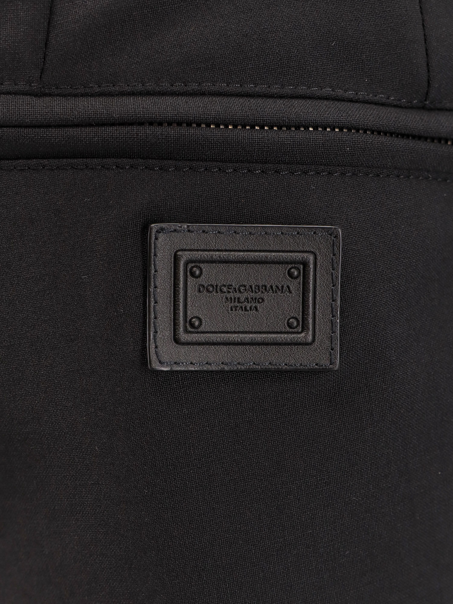 Dolce & Gabbana Virgin Wool Trouser With Drawstring In Black