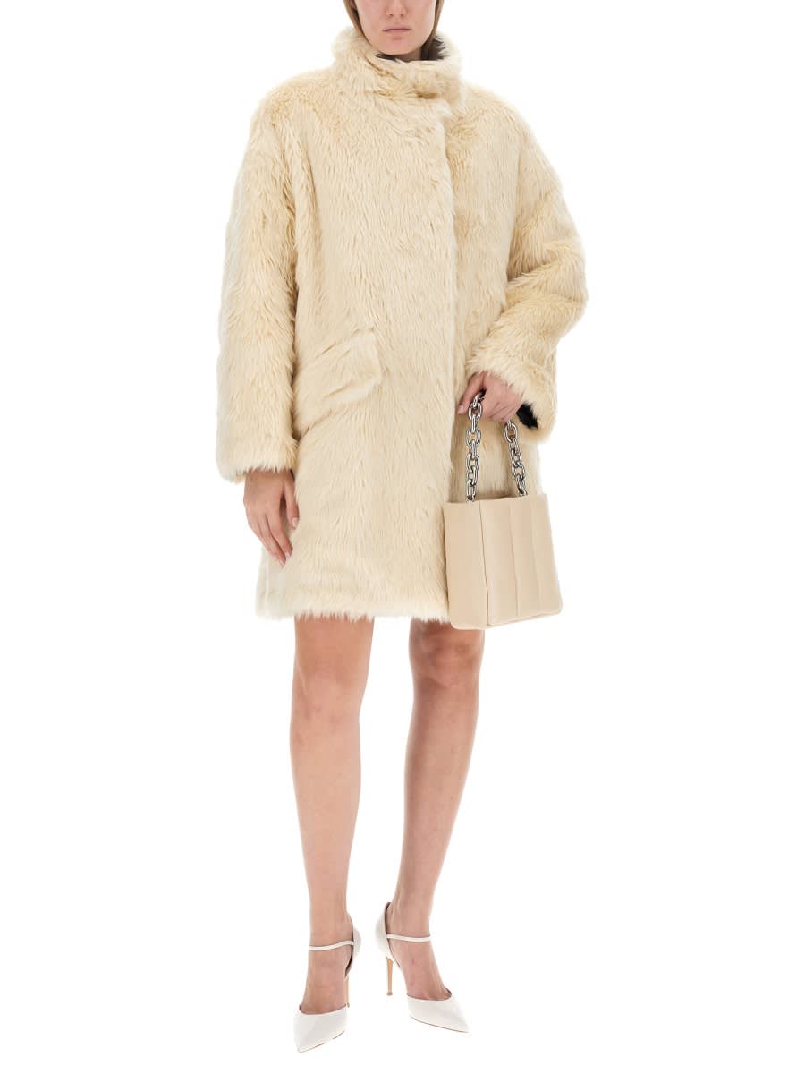 Shop Stand Studio Coat With Pockets Woman In Ivory