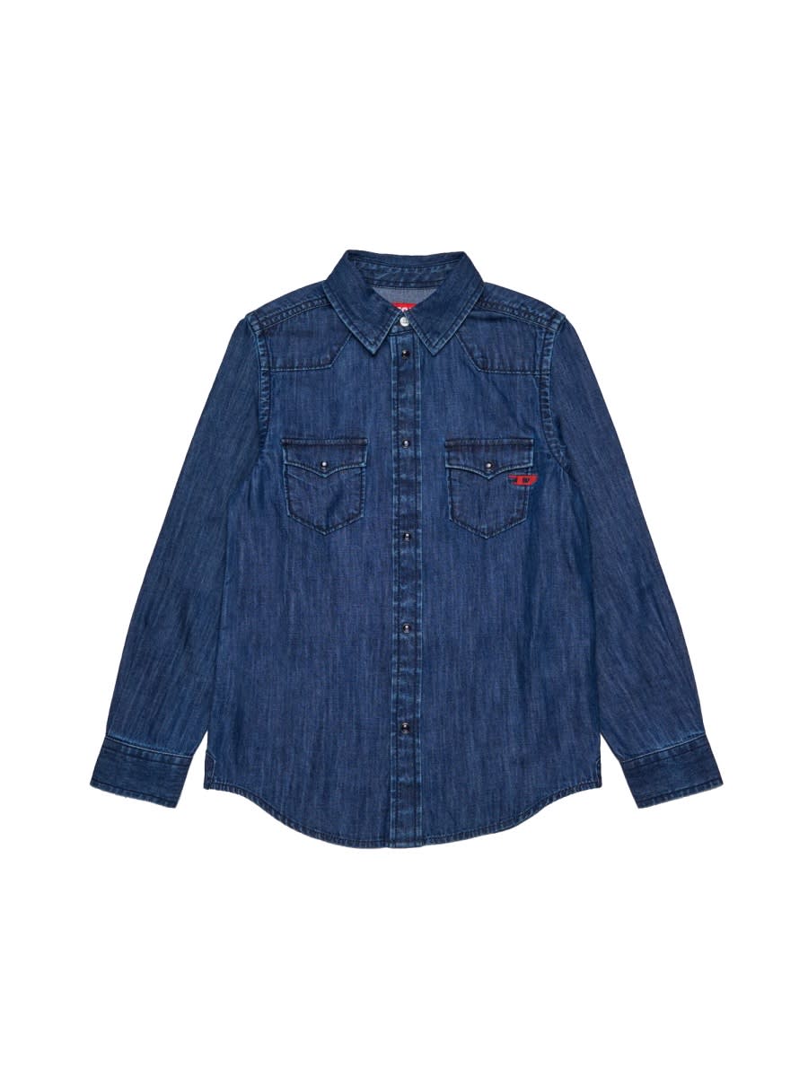 Diesel C-eko Shirt In Blue