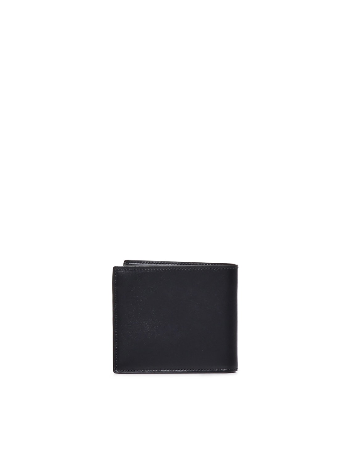 Shop Saint Laurent Metal Logo Ysl Wallet In Calfskin In Black