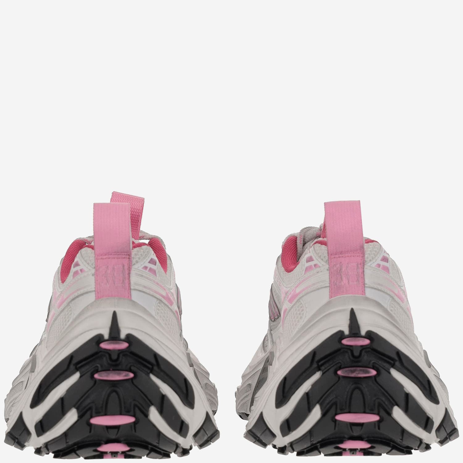 Balenciaga Multicolor Mesh And Rubber 6xl Sneakers In Red