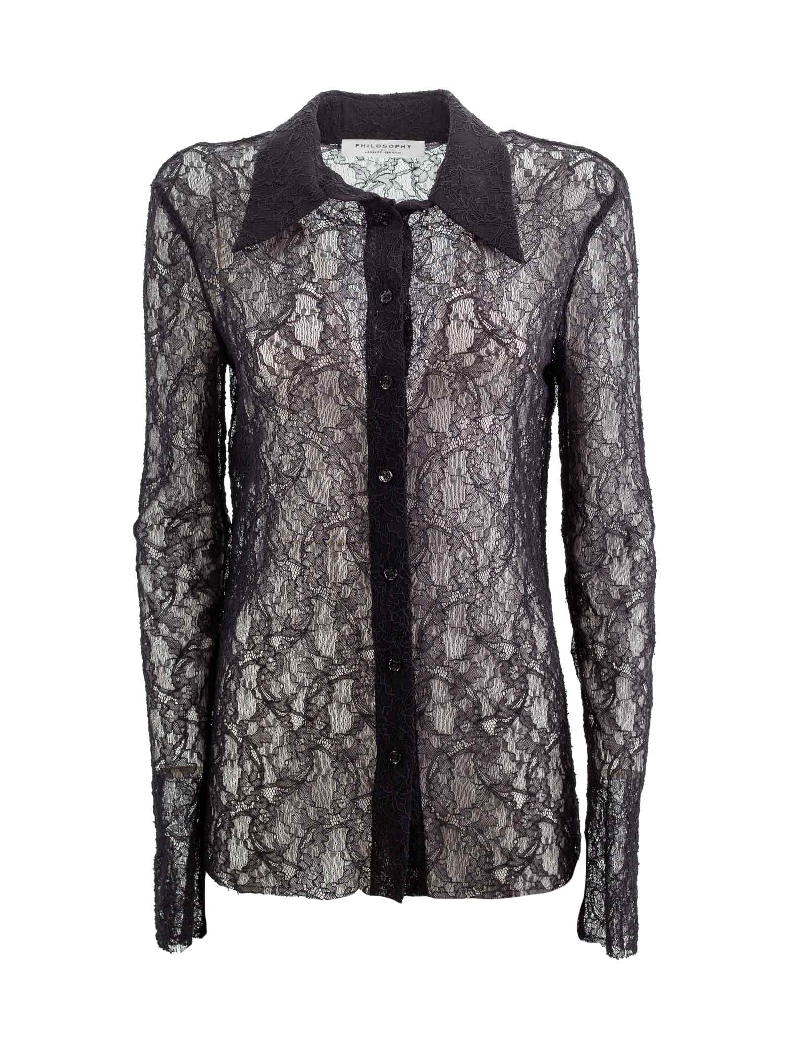 Philosophy di Lorenzo Serafini Lace Shirt