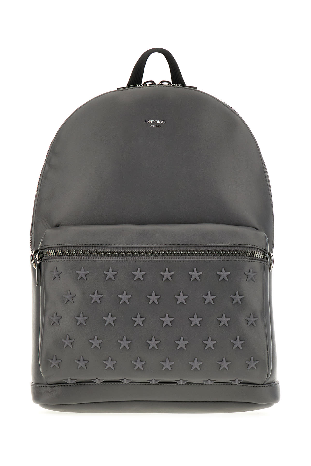 Dark Grey Leather Backpack