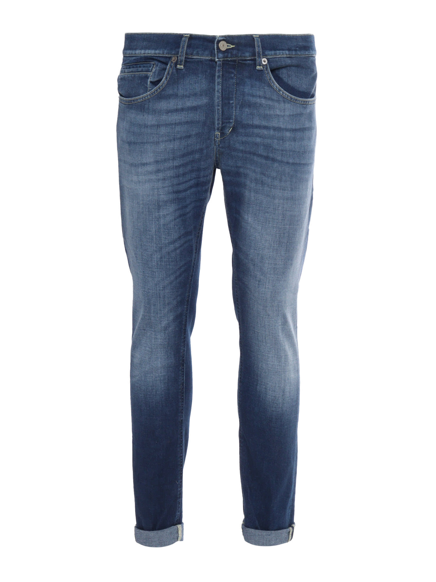 Shop Dondup George Pants In Blue