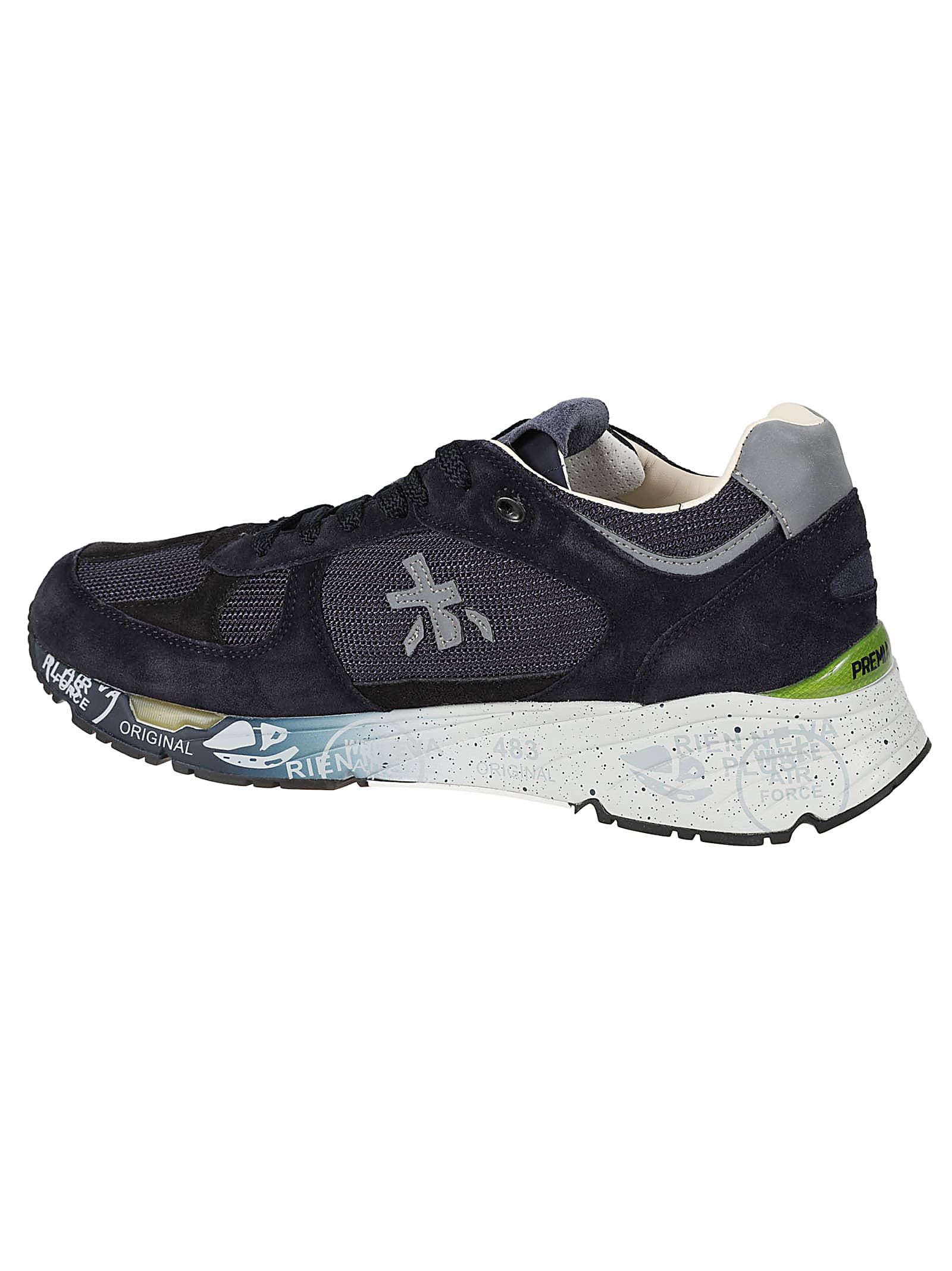 Shop Premiata Mase Sneakers In Blue