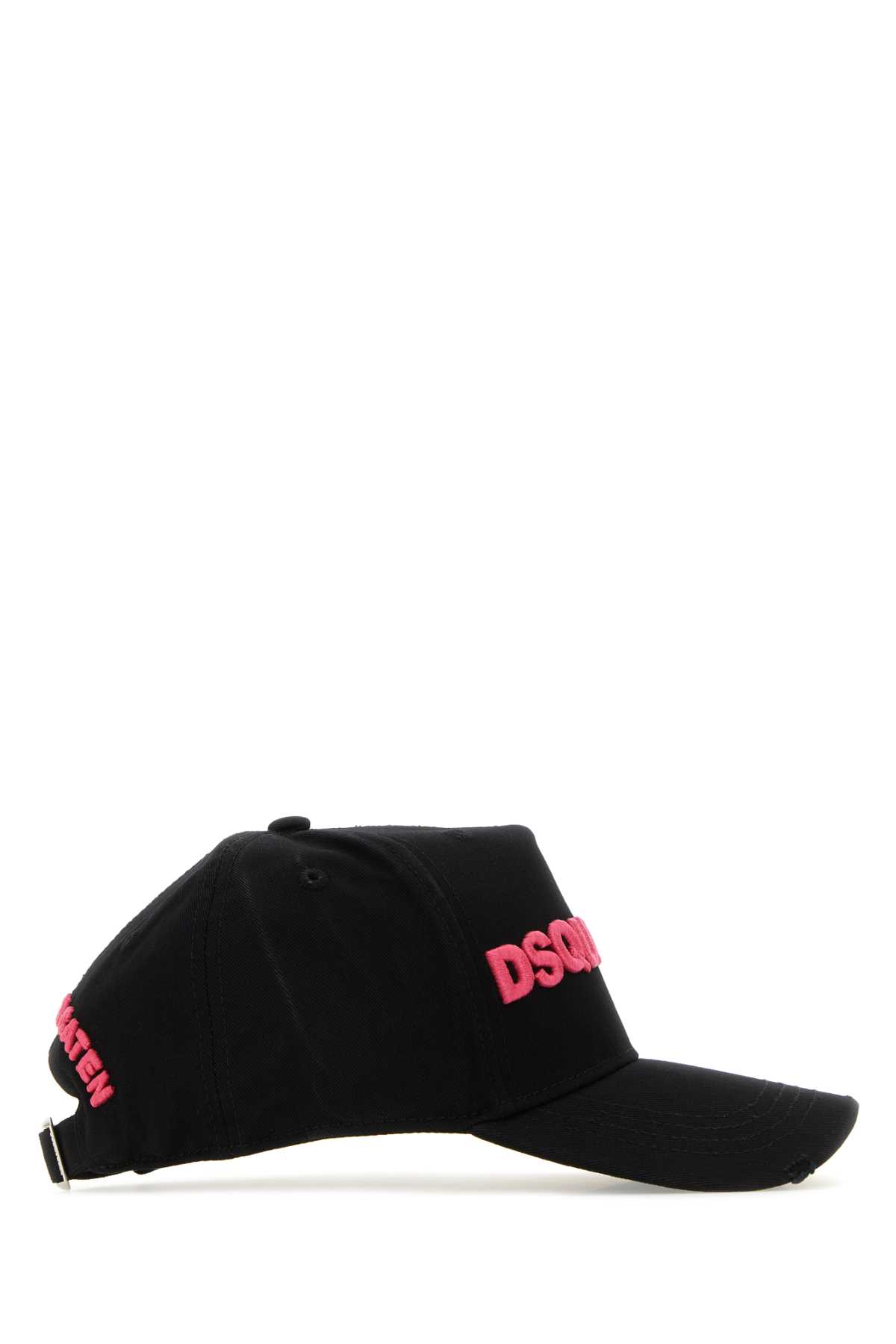 DSQUARED2 BLACK COTTON BASEBALL CAP