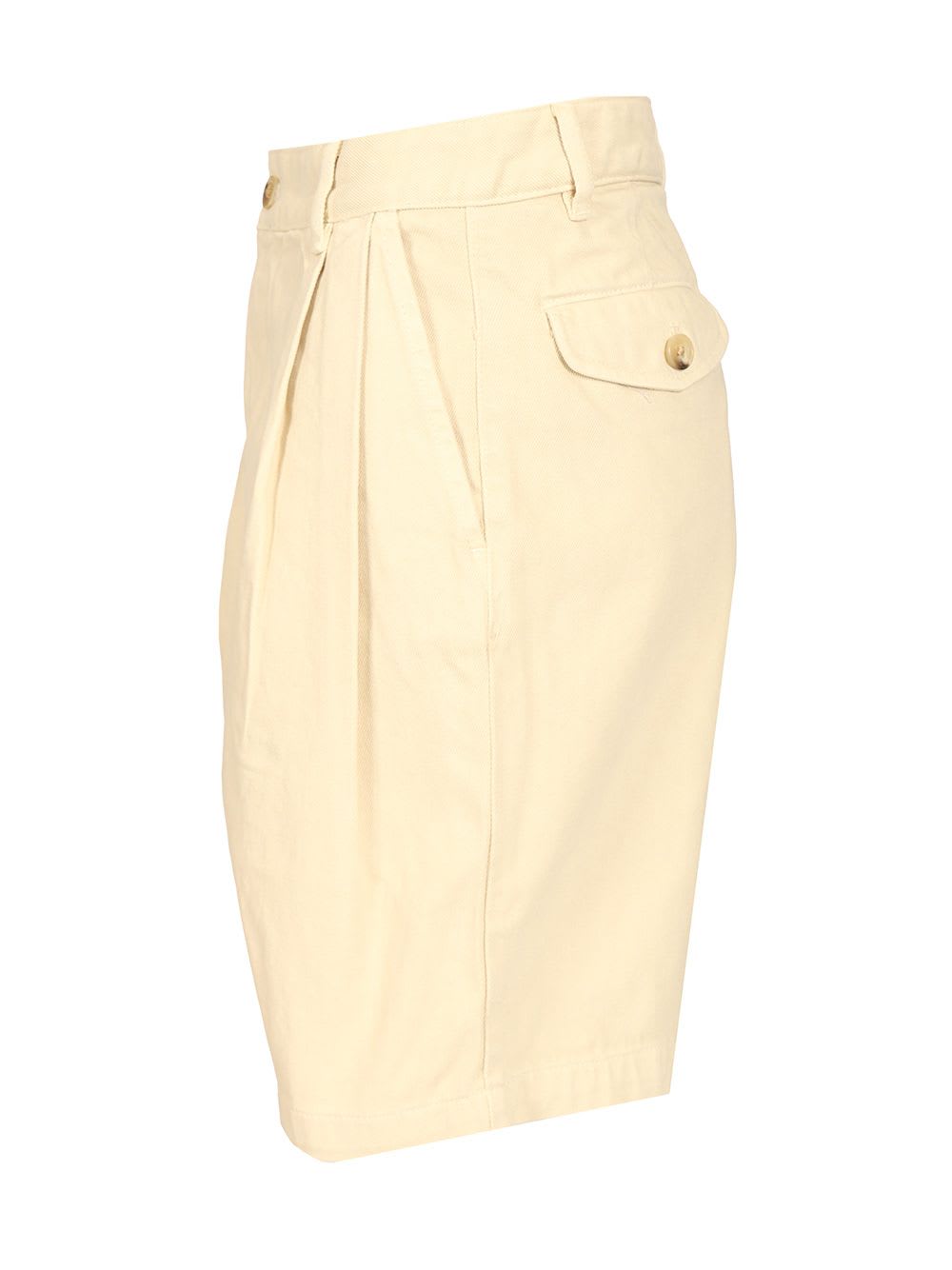 Shop Maison Kitsuné Pleated Shorts
