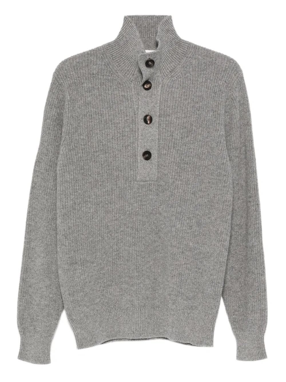 Filippo De Laurentiis Mockneck Sweater Ls In Gray