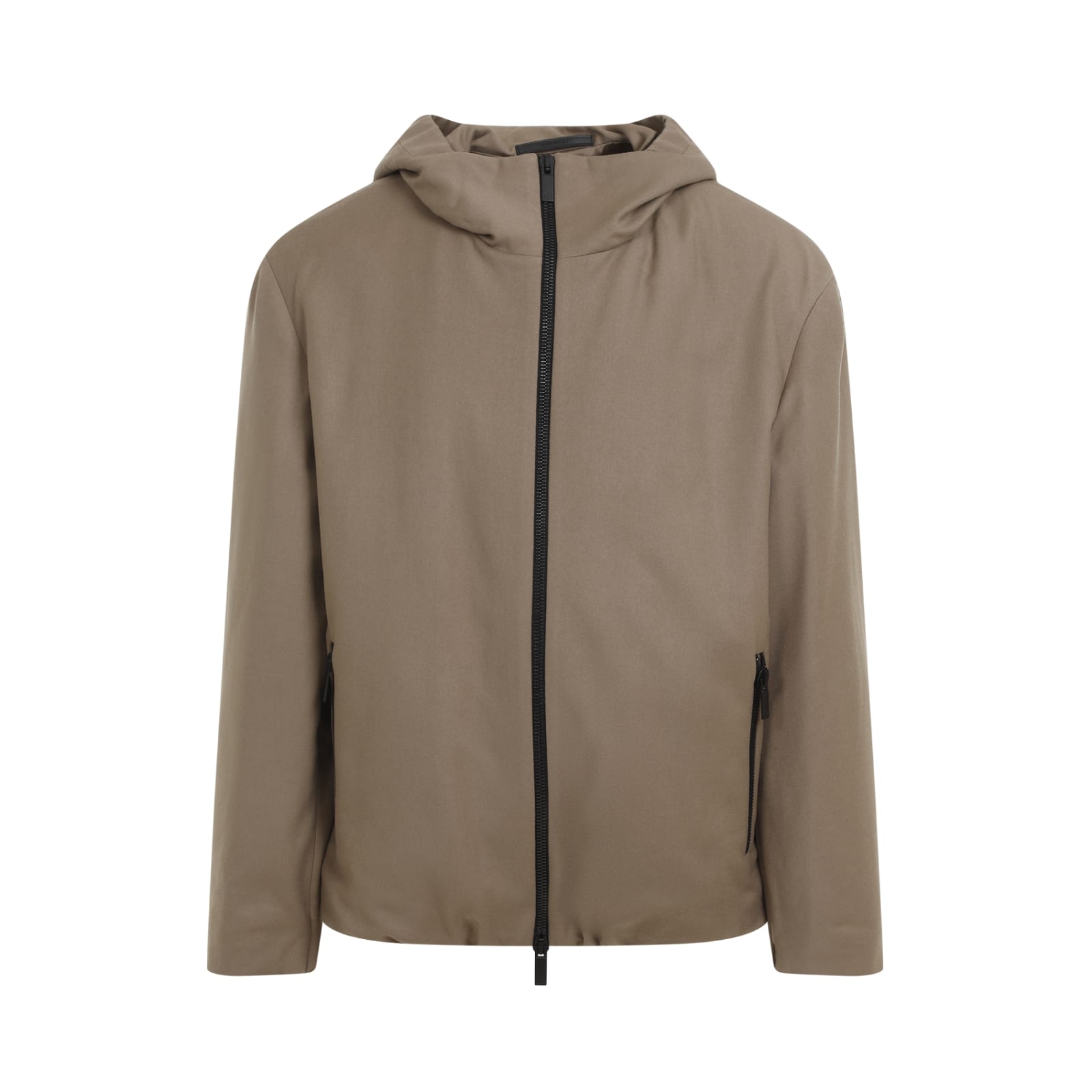 Shop Giorgio Armani Blouson Jacket In Shitake