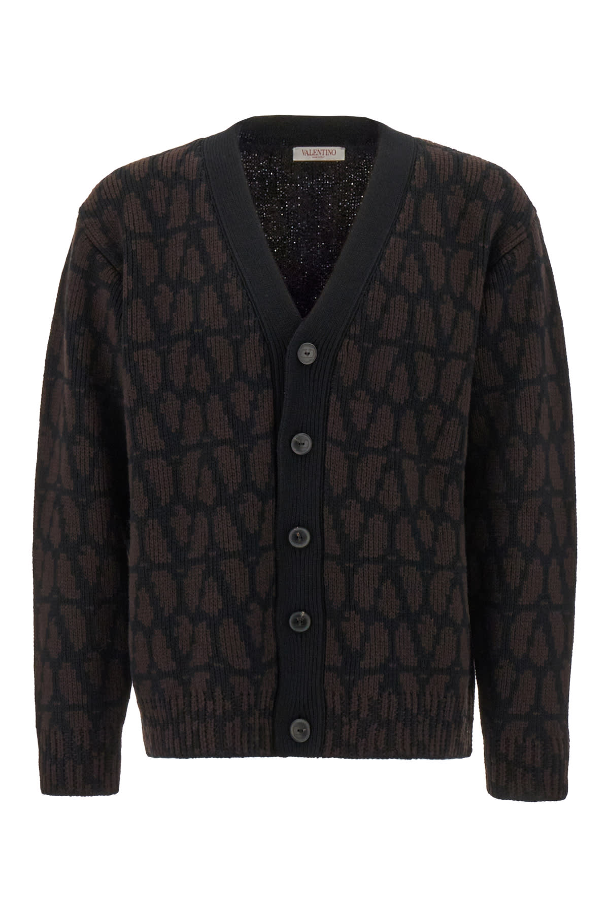 Embroidered Wool Cardigan