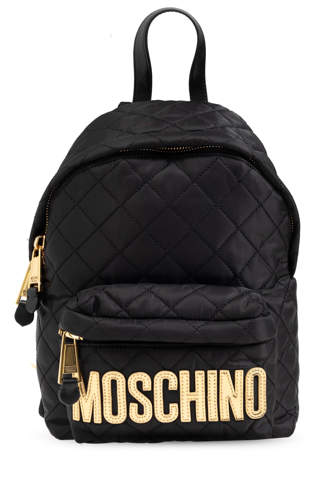 Quilted Backpack With Logo