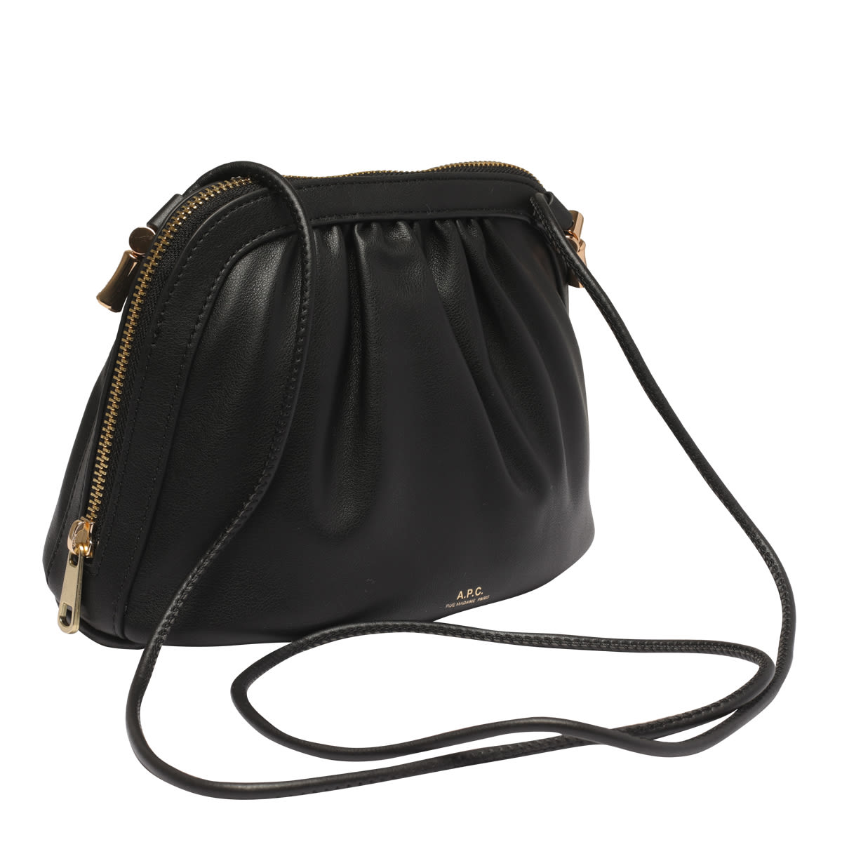 Shop Apc Bourse Ninon Crossbody Bag In Noir