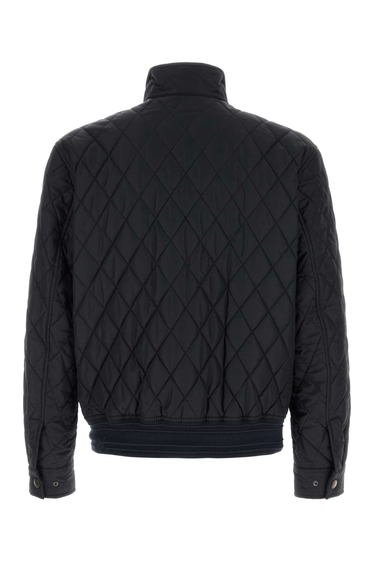 Burberry Midnight Blue Nylon Jacket In Blue