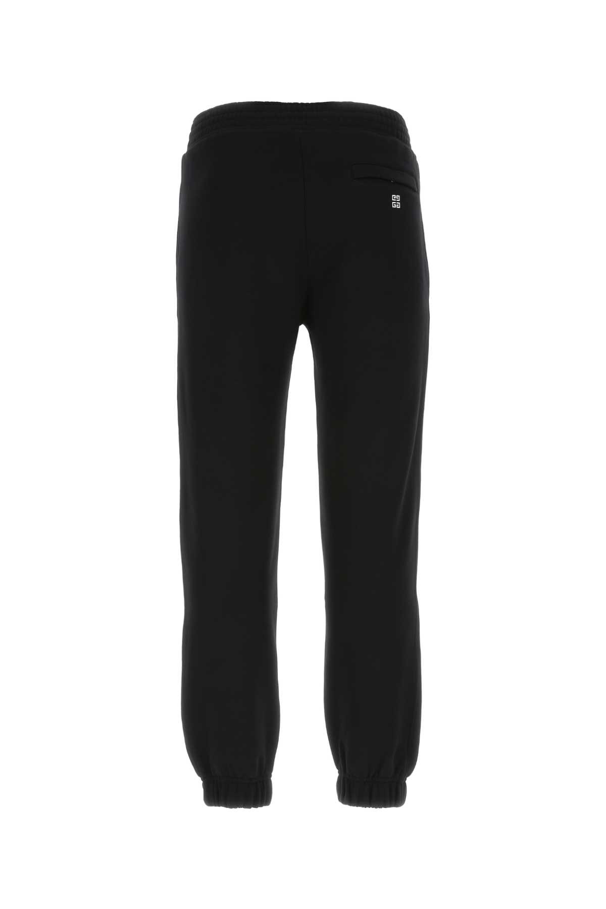 Givenchy Black Cotton Joggers In 001