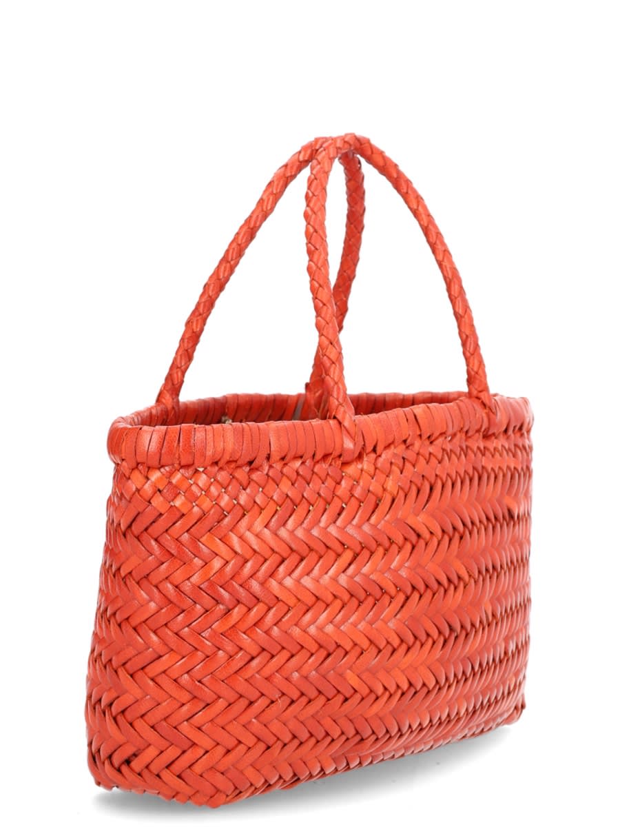Dragon Diffusion Flat Gora Mini Bag In Orange