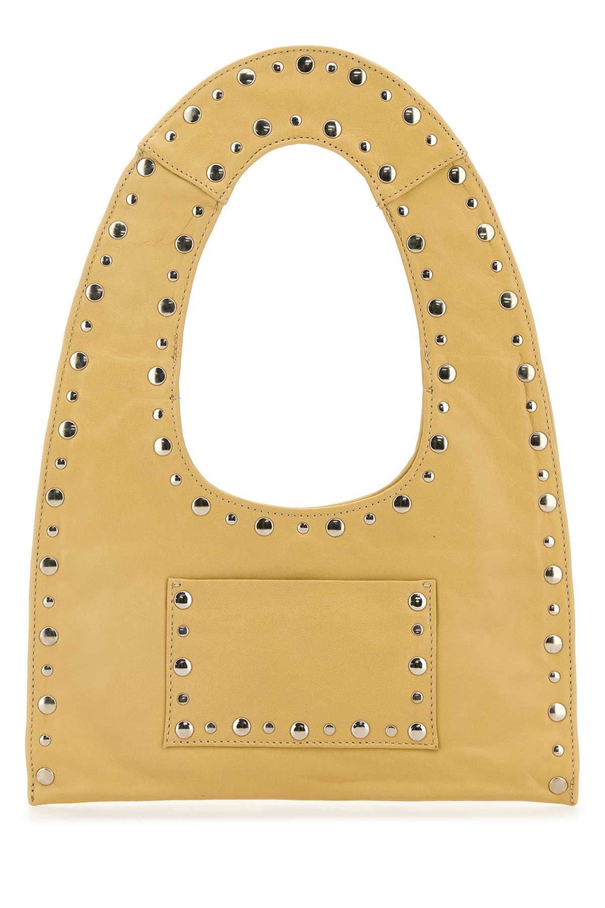 Pastel Yellow Leather Mini Franca Handbag