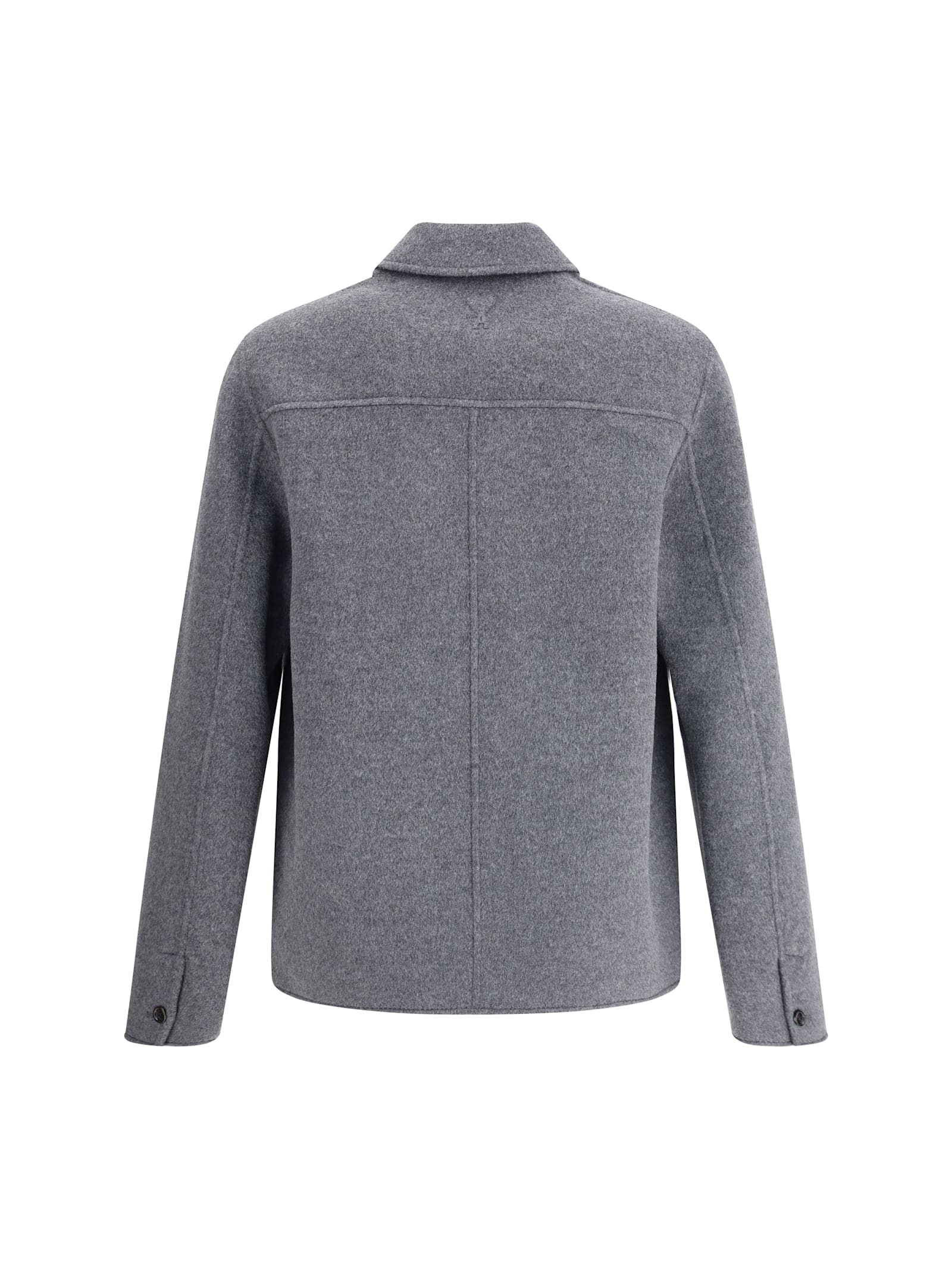 Ami Alexandre Mattiussi Ami Paris Men Boutonne Wool Jacket In Gray