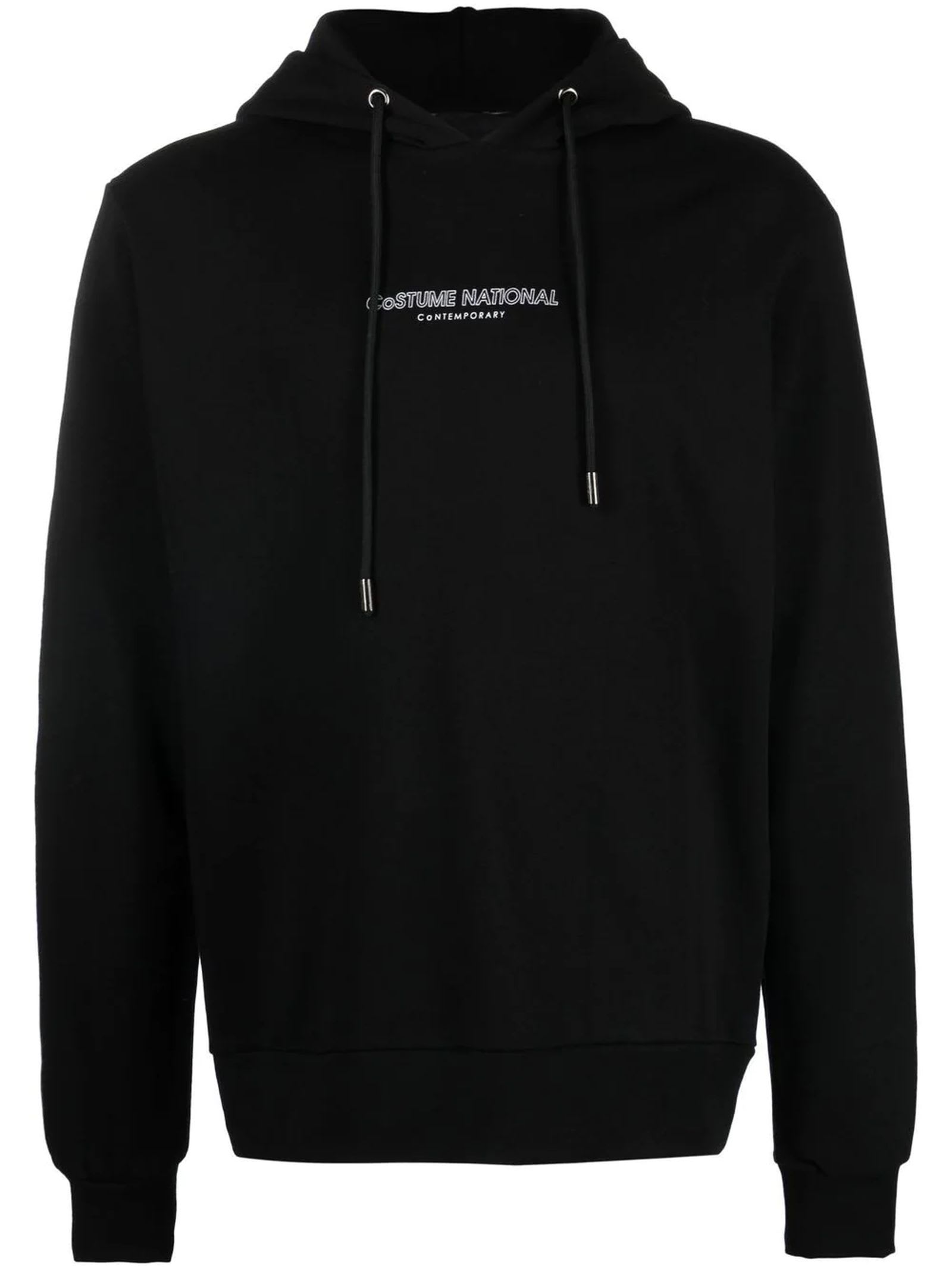 CoSTUME NATIONAL CONTEMPORARY Black Cotton Hoodie