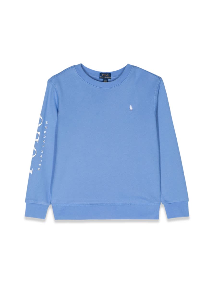Ralph Lauren Kids' Ls Cn-knitshirts-sweatshirt In Blue
