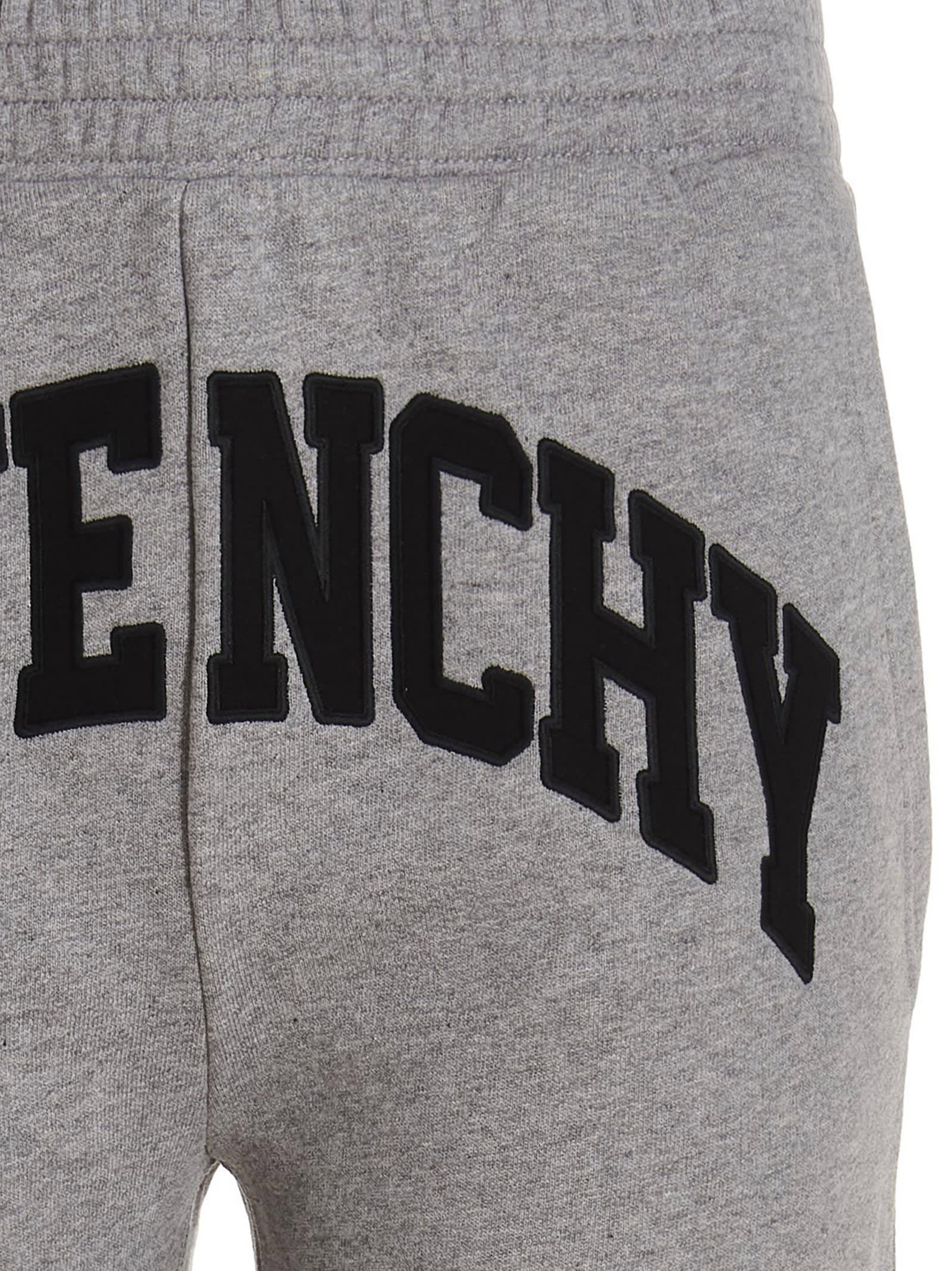 Givenchy Cotton Logo Sweatpants Men In Grigio