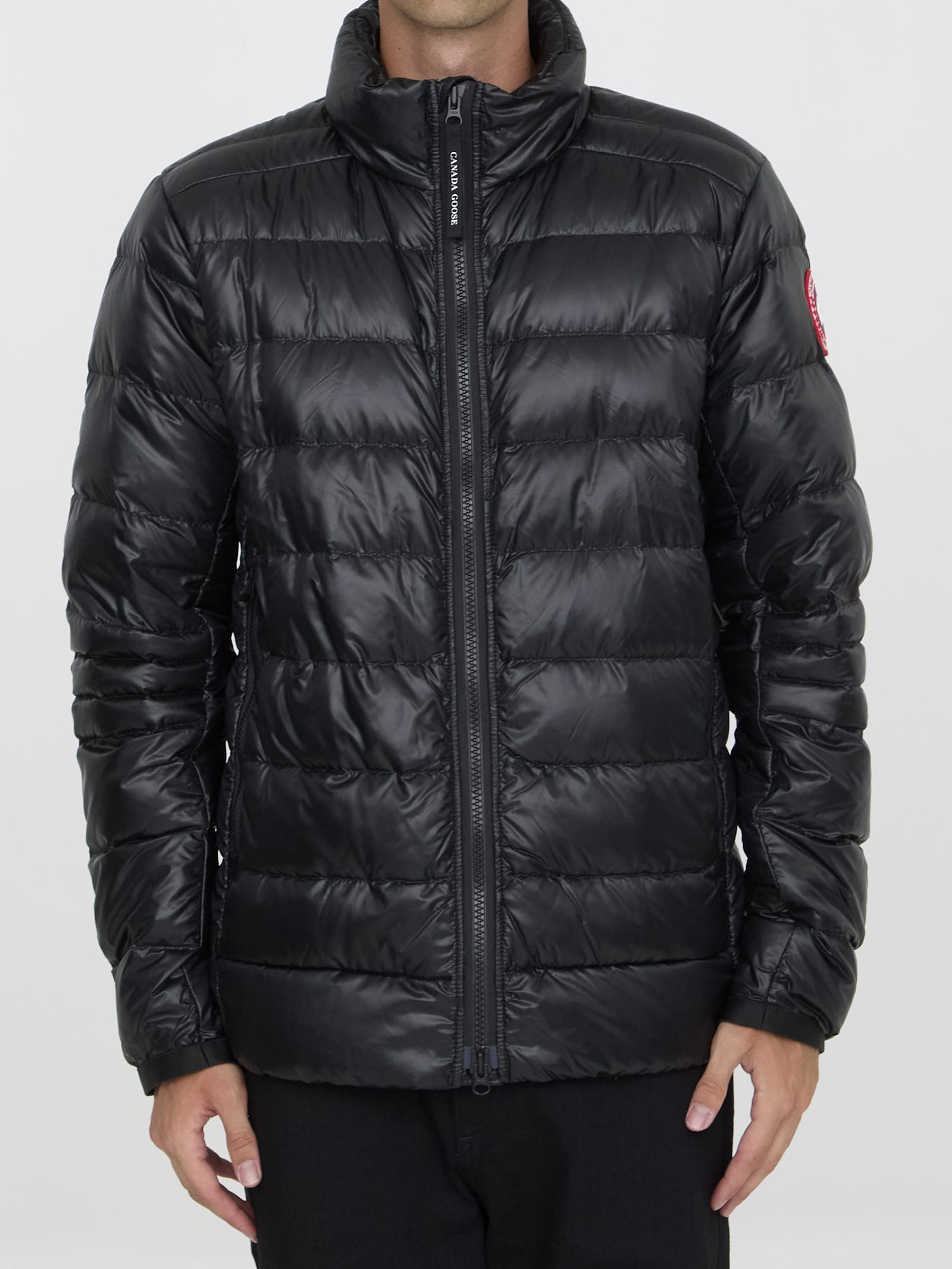 Shop Canada Goose Crofton Down Jacket In Black